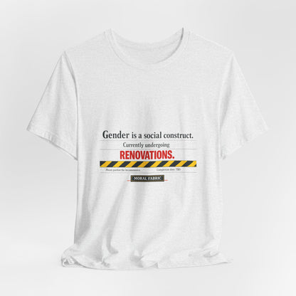 Gender Is A Social Construct t-shirt by Moral Fabric — trans rights progressive tee Canada