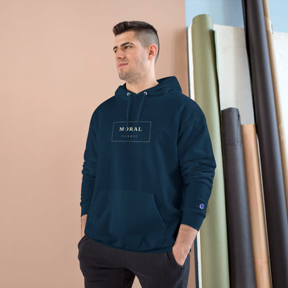 Moral Fabric brand hoodie — Presence is Platform progressive political streetwear Canada