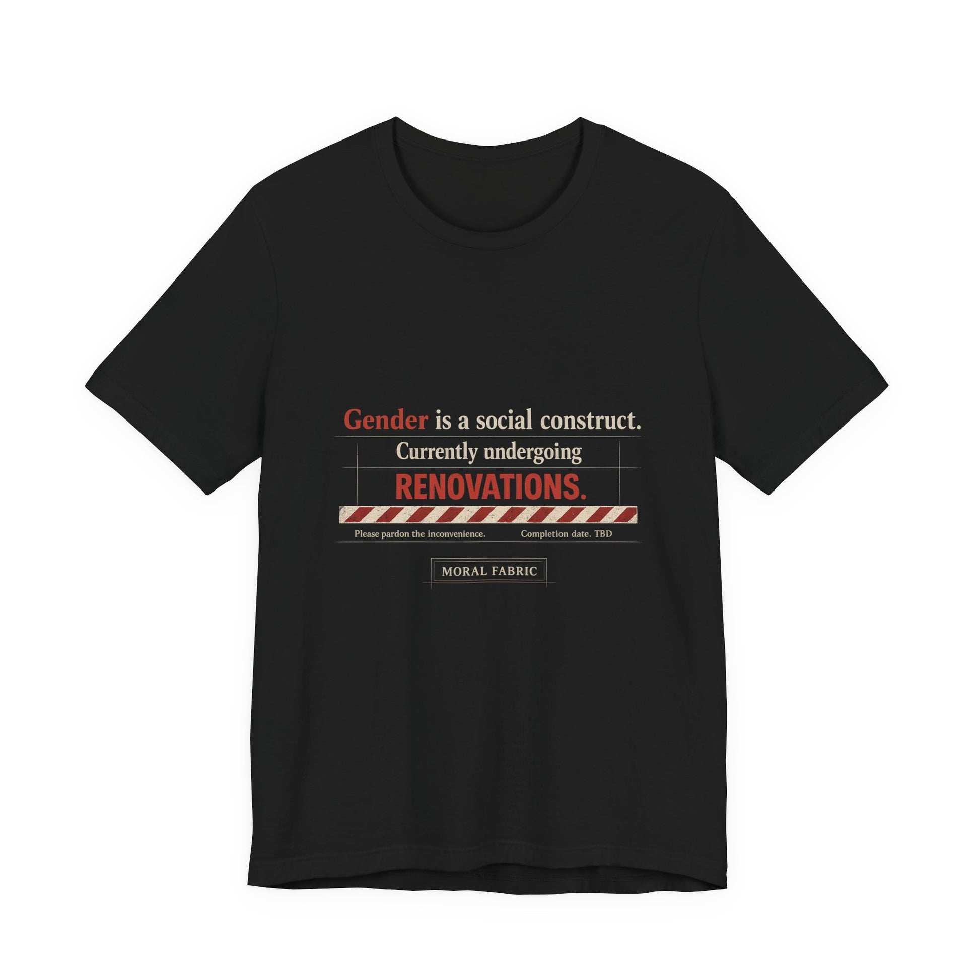 Gender Is A Social Construct t-shirt by Moral Fabric — trans rights progressive tee Canada