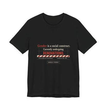 Gender Is A Social Construct t-shirt by Moral Fabric — trans rights progressive tee Canada