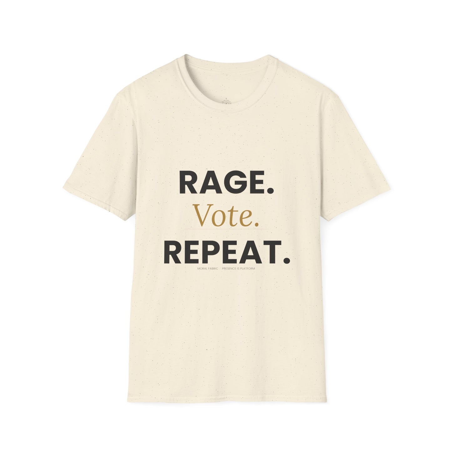 Vote Shirt — "Rage. Vote. Repeat." Political Activism Tee