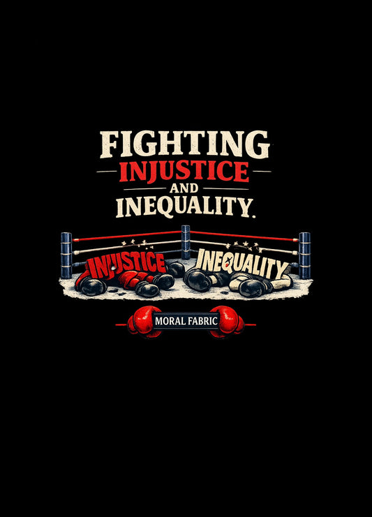 Fighting Injustice and Inequality t-shirt by Moral Fabric — social justice activist tee Canada
