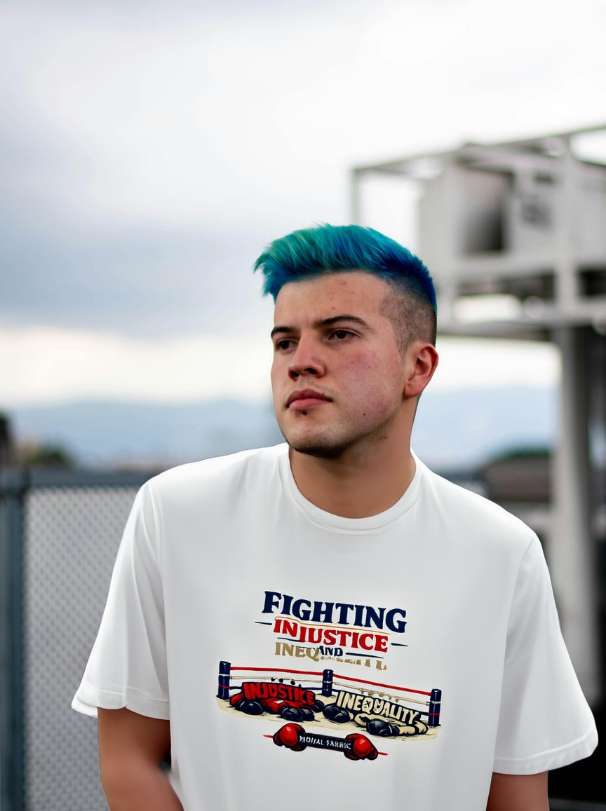 Fighting Injustice and Inequality t-shirt by Moral Fabric — social justice activist tee Canada