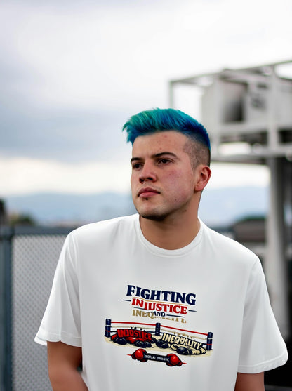 Fighting Injustice and Inequality t-shirt by Moral Fabric — social justice activist tee Canada