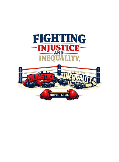 Fighting Injustice and Inequality t-shirt by Moral Fabric — social justice activist tee Canada