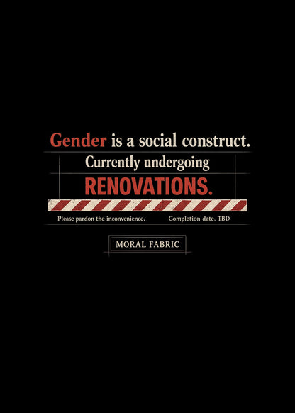 Gender Is A Social Construct t-shirt by Moral Fabric — trans rights progressive tee Canada
