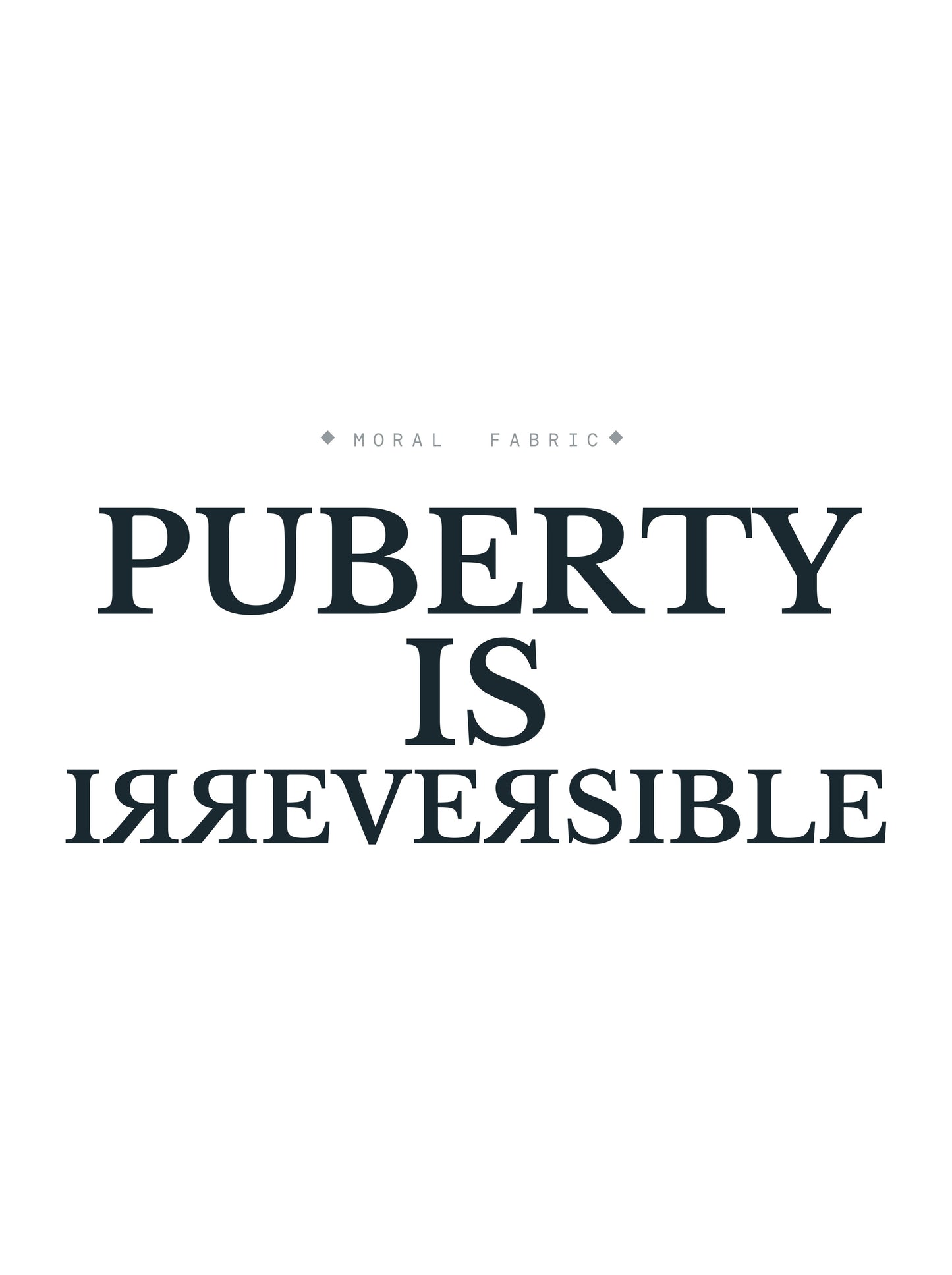 Puberty Is Irreversible Tee