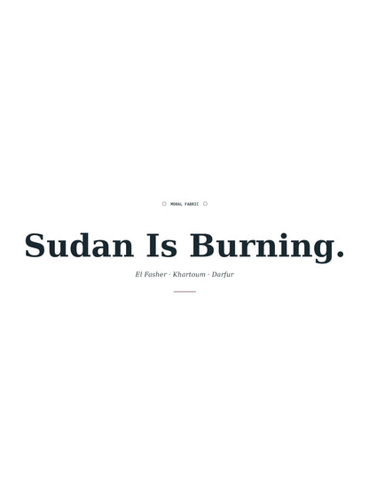 Sudan Is Burning Tee