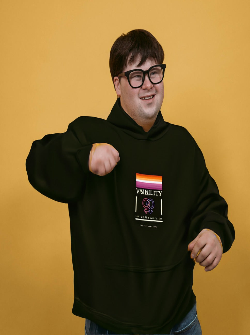 Lesbian Visibility Week hoodie by Moral Fabric — LGBTQ pride political clothing Canada