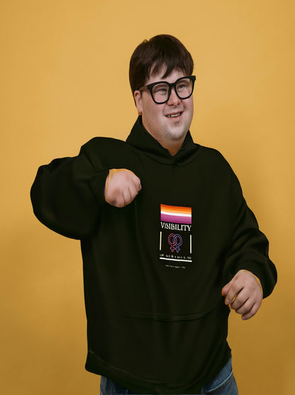 Lesbian Visibility Week hoodie by Moral Fabric — LGBTQ pride political clothing Canada