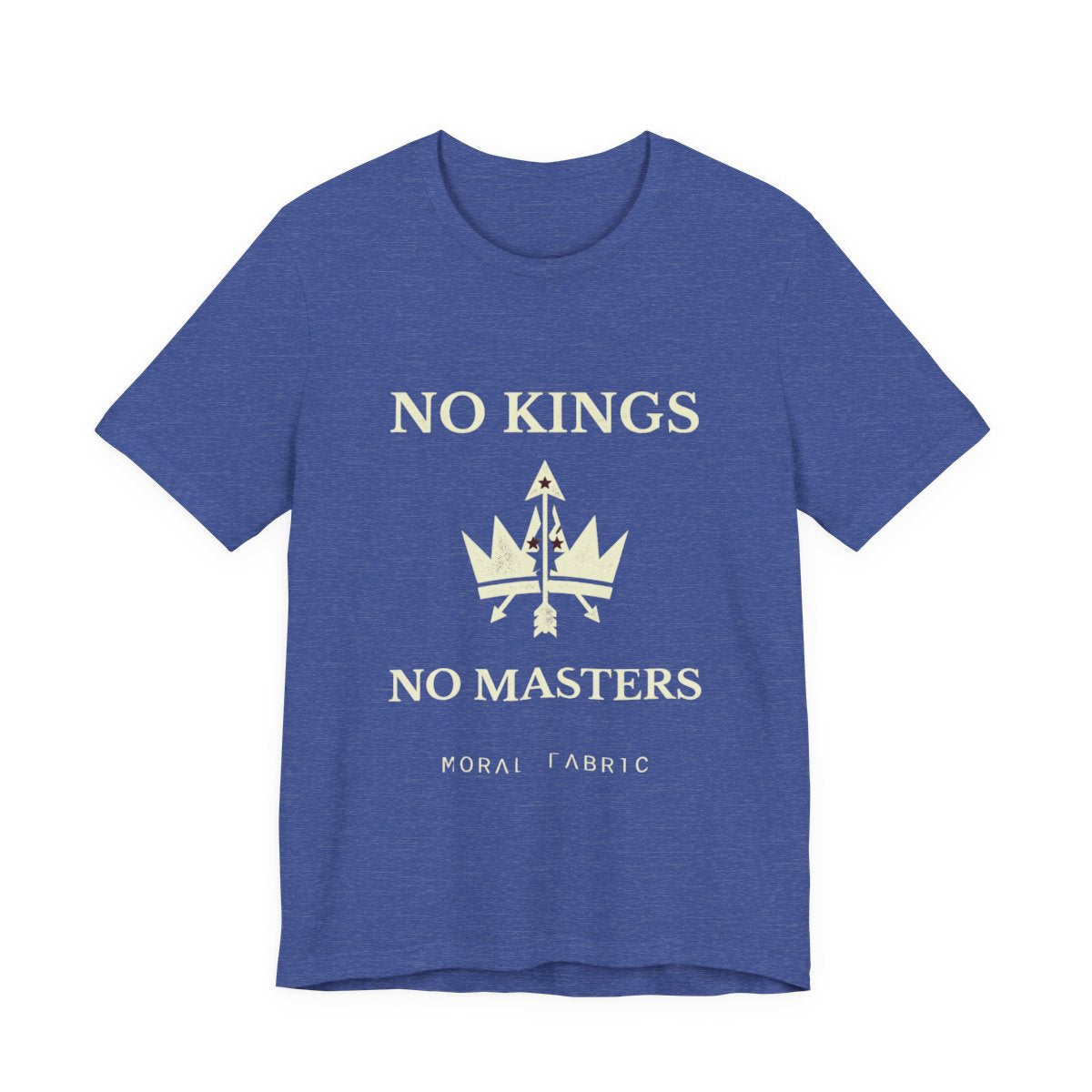 No Kings t-shirt by Moral Fabric — anti-authoritarian political tee Canada