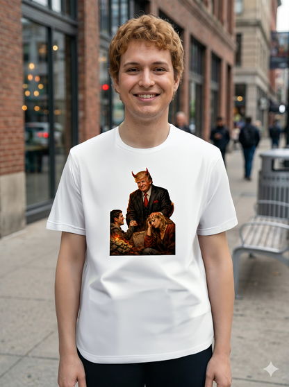 Trump Devil Political Satire Tee