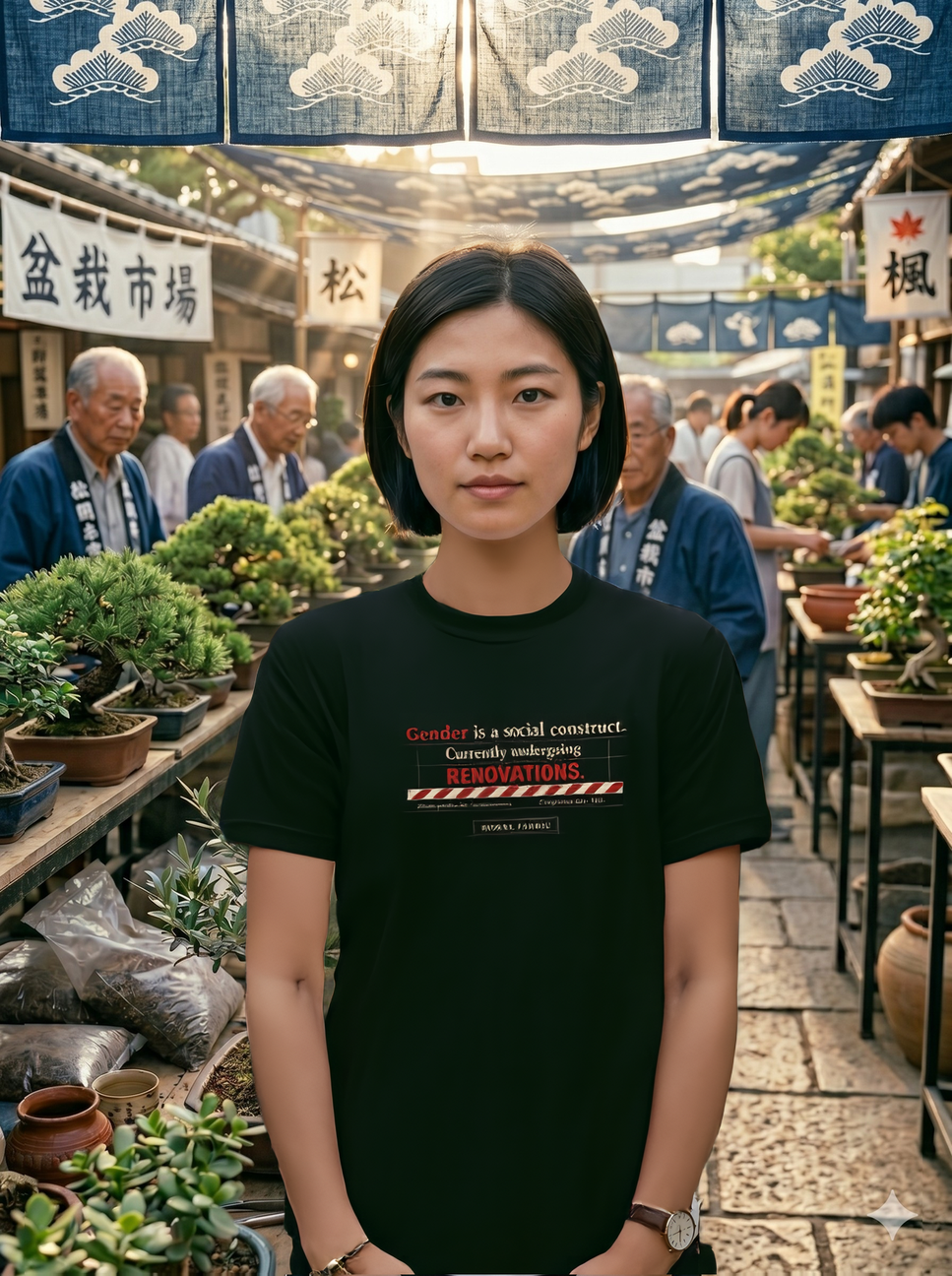 Gender Is A Social Construct t-shirt by Moral Fabric — trans rights progressive tee Canada