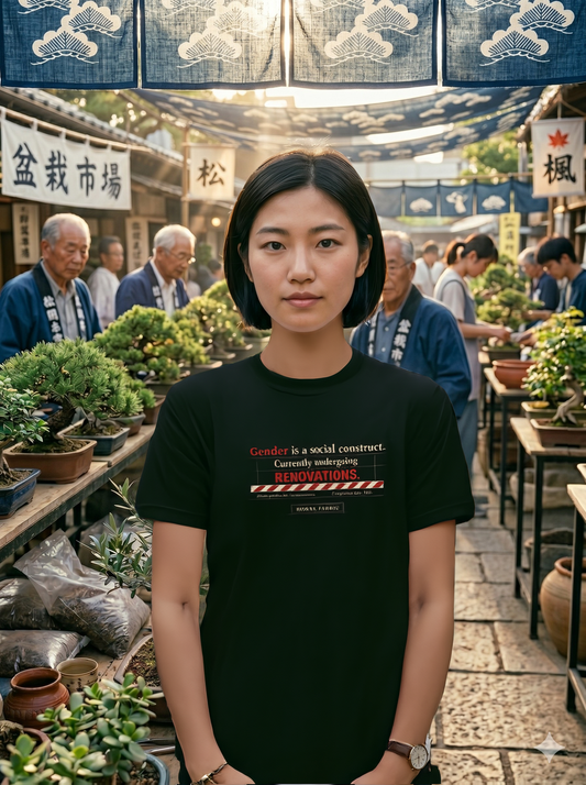 Gender Is A Social Construct t-shirt by Moral Fabric — trans rights progressive tee Canada