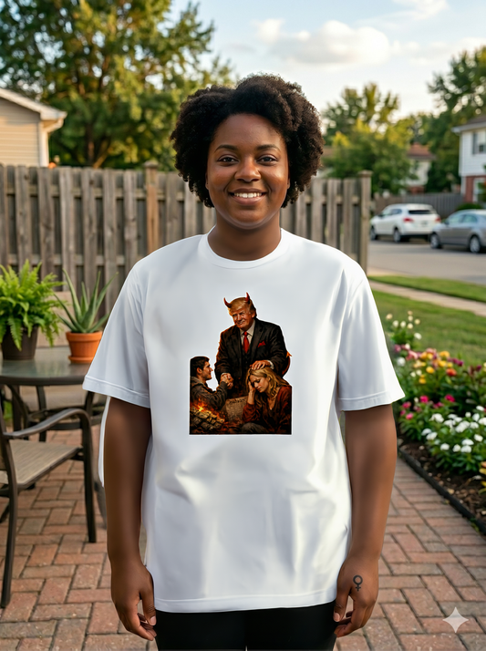 Trump Devil Political Satire Tee