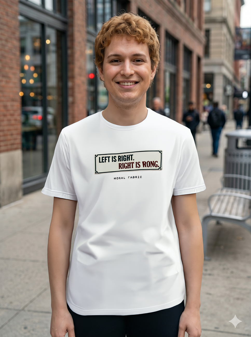 Left Is Right Street Sign Tee