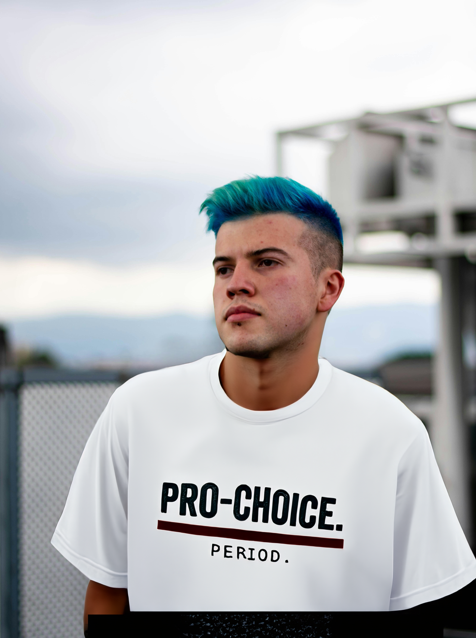 Pro-Choice Period t-shirt by Moral Fabric — bold feminist political tee Canada