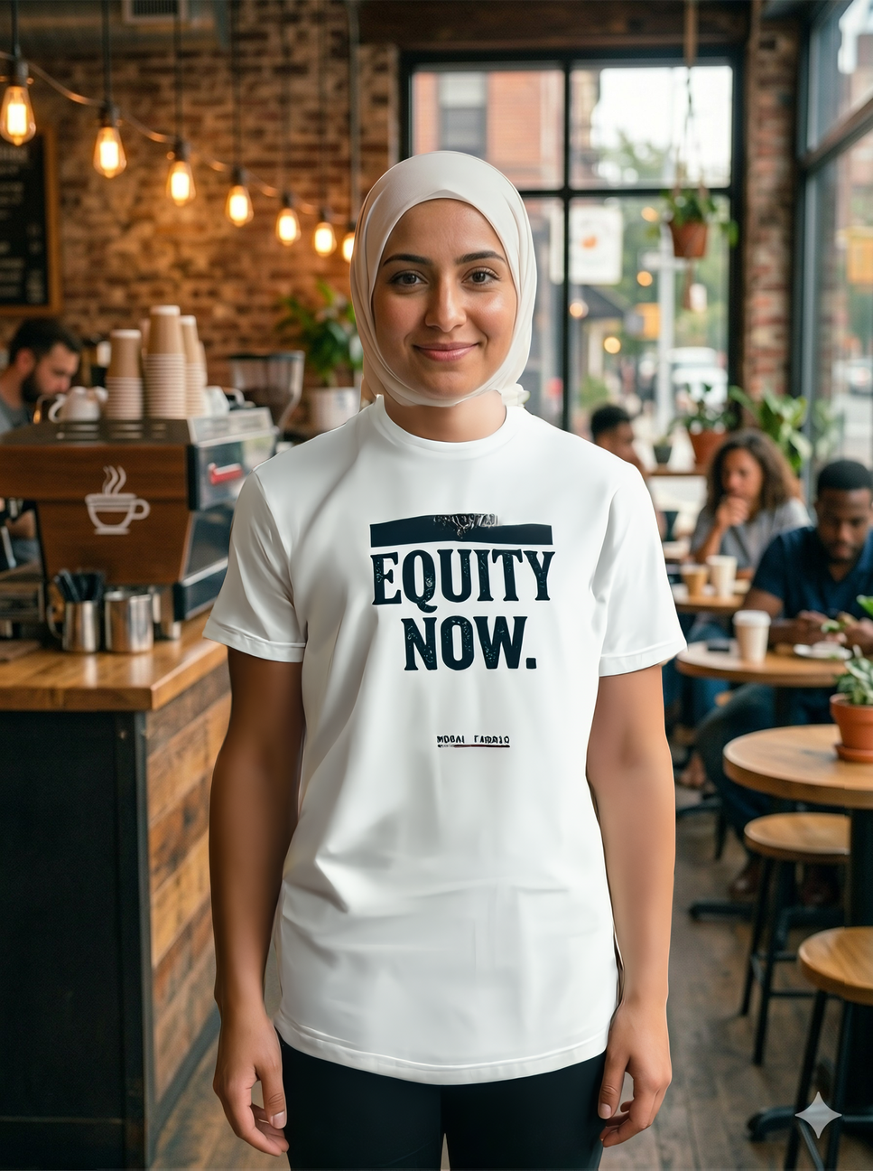 Equity Now t-shirt by Moral Fabric — social justice activist tee Canada